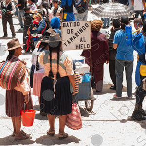 Bolivian street vendor