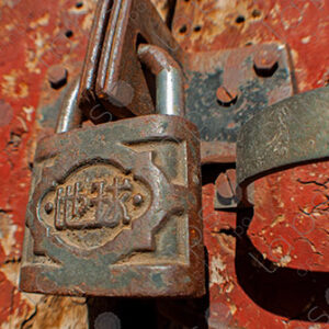 Padlock on Door