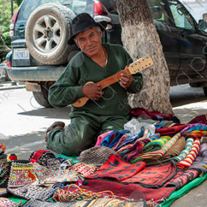Bolivian Man with Charango
