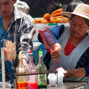Bolivian street vendor