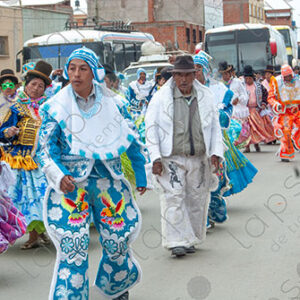 Bolivian people dancing at carnival