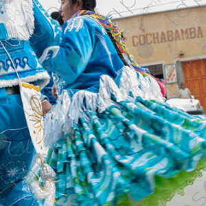 Bolivian people dancing at carnival