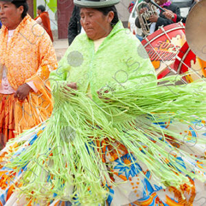 Cholita dancing at carnival