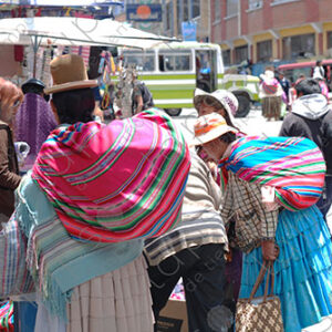 Cholitas in the city La Paz
