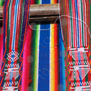 Detail on the loom