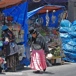 Herb stalls in Bolivia