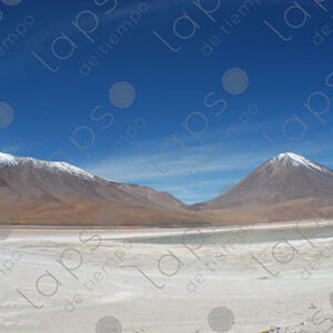 Licancabur and Lascar volcanoes in Bolivia
