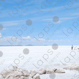 man alone in Salar