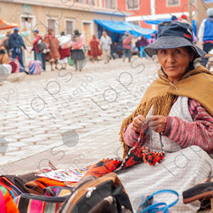 Bolivian old woman