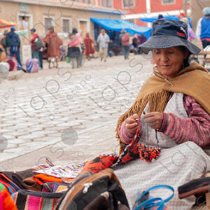 Bolivian old woman