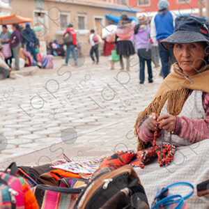 Bolivian old woman