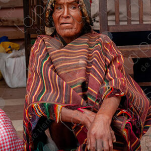 Portrait of Elderly Man in Traditional Tarabuco Attire