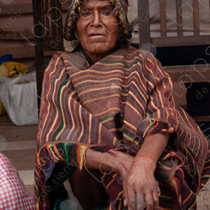 Portrait of Elderly Man in Traditional Tarabuco Attire