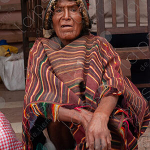 Portrait of Elderly Man in Traditional Tarabuco Attire