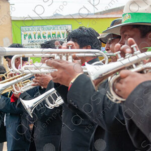 Carnival orchestra in Patacamaya, Bolivia