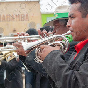 Carnival orchestra in Patacamaya, Bolivia