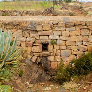 Stone Wall with Drainage Hole