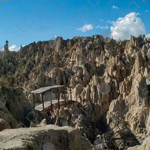 The Moon Valley in La Paz, Bolivia