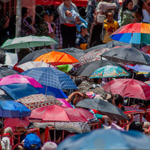 Umbrellas of People