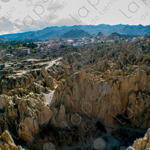 The Moon Valley in La Paz, Bolivia