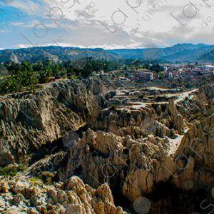 The Moon Valley in La Paz, Bolivia
