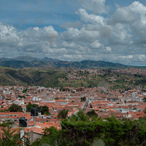 Panoramic view of Sucre city