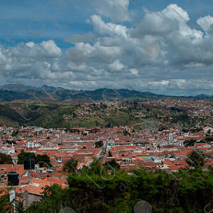 Panoramic view of Sucre city