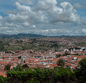 Panoramic view of Sucre city