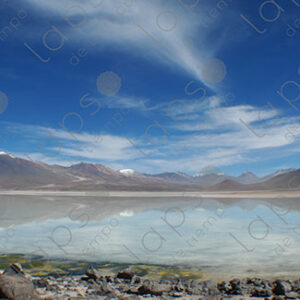 White Lagoon in the Bolivian Highlands