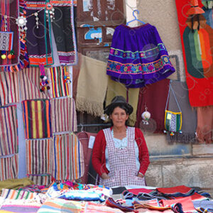 Woman in her sales position