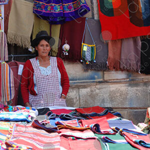 Woman in her sales position