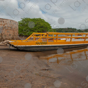 Boat on the riverbank