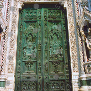 Bronze Door Duomo Cathedral Florence Italy 35mm