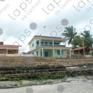 Concrete houses on the beach