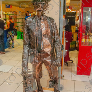 Copper traveler sculpture
