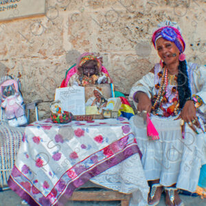 Cuban lady with a Habano cigar