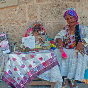 Cuban lady with a Habano cigar