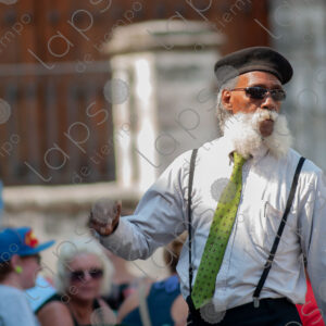 Cuban man with white beard and mustache