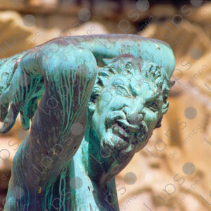 Detail of the statue of the Neptune fountain
