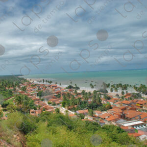 Landscape of Maragogi village and beach