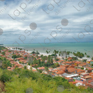 Landscape of Maragogi village and beach