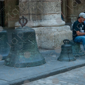 Large bells on the street