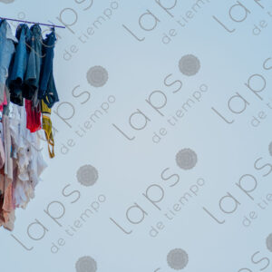 Laundry hanging high up