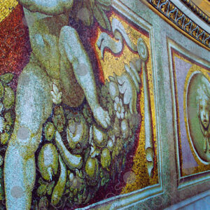 Mosaics detail inside, temple of St. Peter of the Vatican