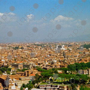 Panoramic view of rome city