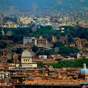 Panoramic view of rome city