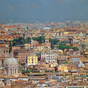 Panoramic view of rome city