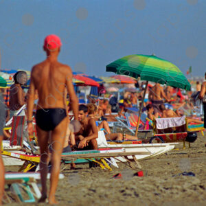 People Torvaianica beach, Italy