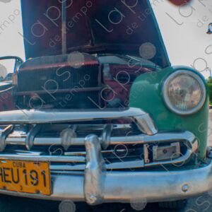vintage Cuban car in green