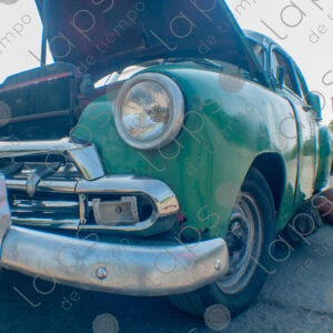 vintage Cuban car in green